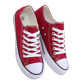 Zapatillas clásicas de mujer granate 7050Y Wine rojo