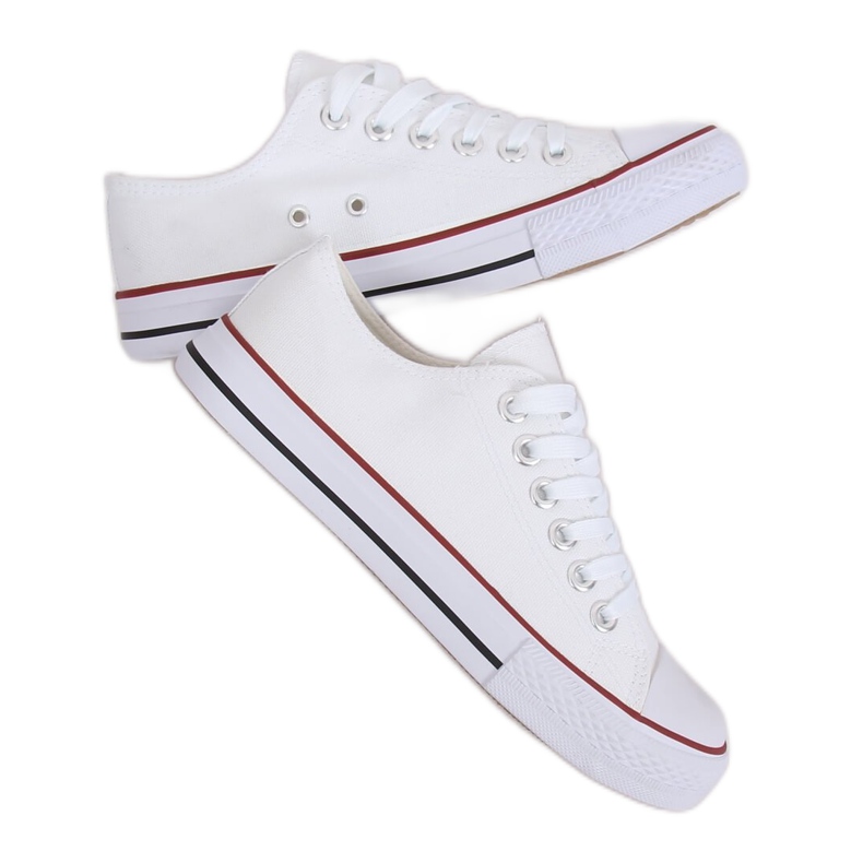 Zapatillas de mujer clásicas blancas 7050Y White blanco Zapatillas de mujer clásicas blancas 7050Y White blanco
