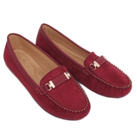 Mocasines de mujer burdeos FM3024 Wine rojo