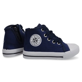 Zapatillas altas para niños Y1312 Azul marino