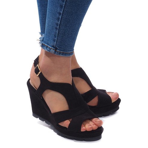 Sandalias Cuña K63 Negro Sandalias Cuña K63 Negro