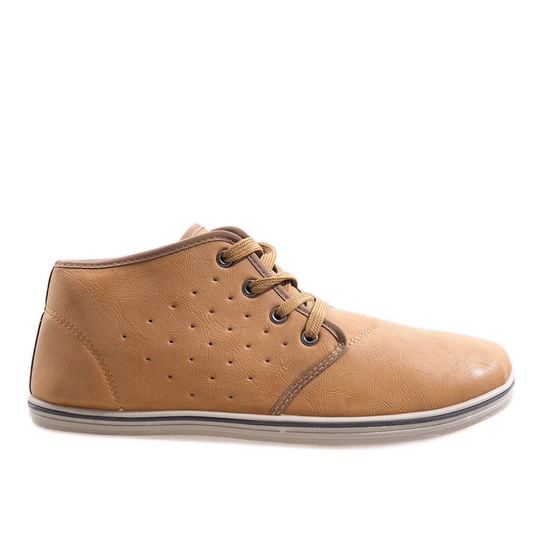 Zapatillas altas de moda TL354-1 Camel marrón
