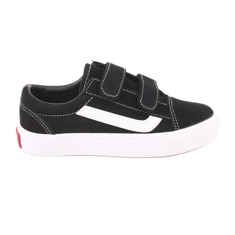 Zapatillas velcro AlaVans Atletico 18081 negro blanco