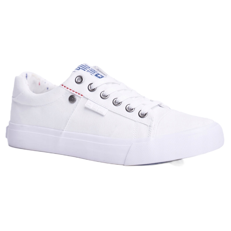Zapatillas de hombre Big Star atadas blancas AA274511 blanco Zapatillas de hombre Big Star atadas blancas AA274511 blanco