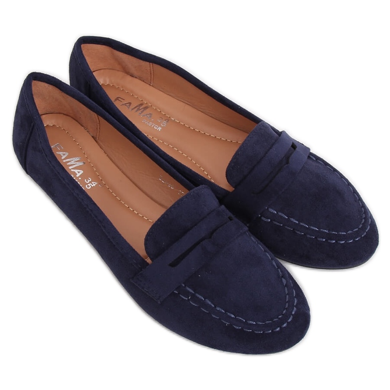 Mocasines mujer azul marino B2030 Dk Blue