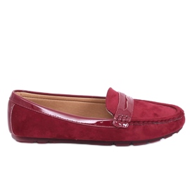 Mocasines burdeos de mujer FM2958-3 Wine rojo