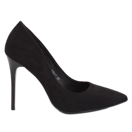 Zapatos de salón en ante negro LE07P Black Ii Species