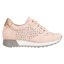 Kylie Zapatos calados en la plataforma rosa