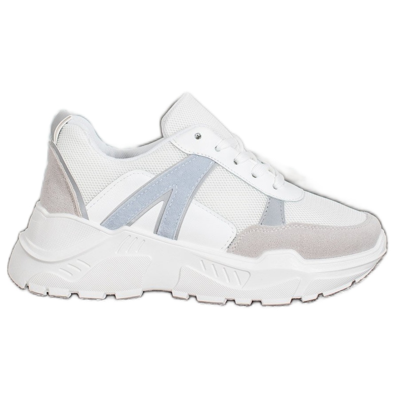 SHELOVET Zapatillas deportivas blanco azul gris