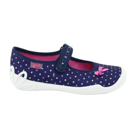 Zapatos infantiles befado 114Y372 corazones azul marino azul rosado amarillo Zapatos infantiles befado 114Y372 corazones azul marino azul rosado amarillo