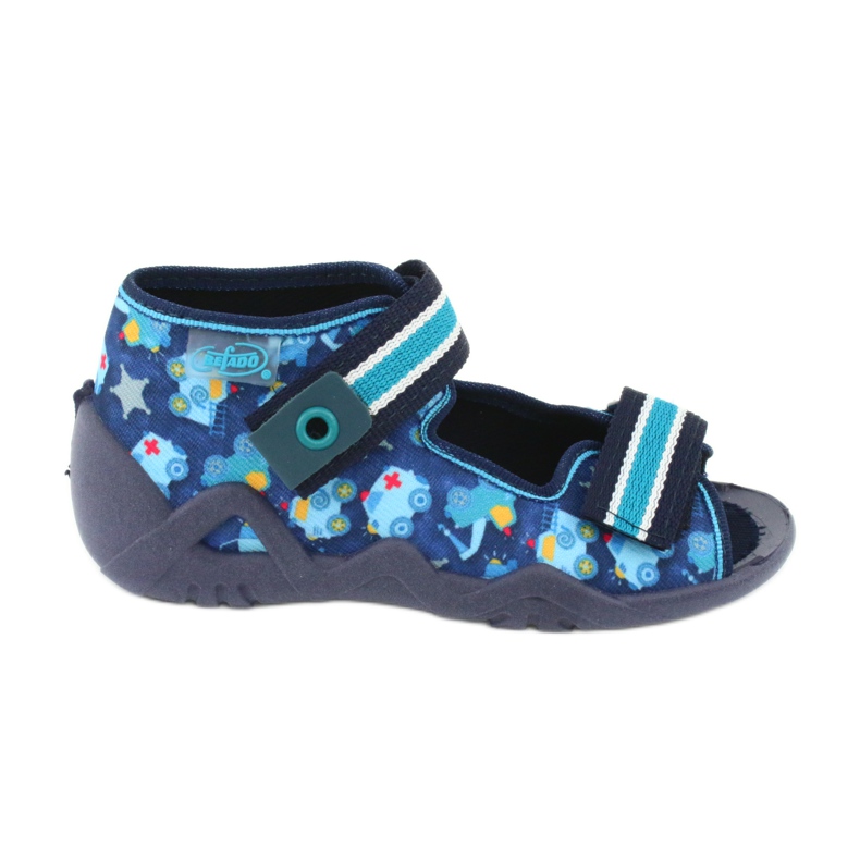 Sandalias befado calzado infantil 250P090 blanco azul marino azul