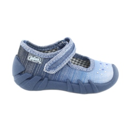 Calzado infantil befado con circonitas 109P186 azul gris