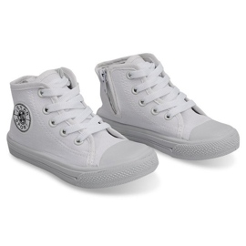 Zapatillas altas para niños Y1312 Blanco
