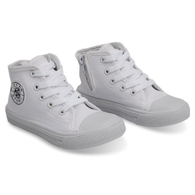 Zapatillas altas para niños Y1312 Blanco
