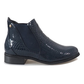 Botas elegantes azul marino 1602