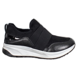 SHELOVET Zapatos sin cordones en la plataforma negro