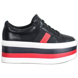 Seastar Zapatos en la plataforma de moda negro multicolor