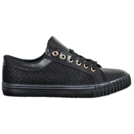 Muto Zapatillas negras con malla negro