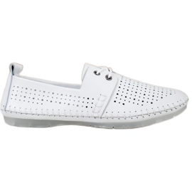 Zapatillas VINCEZA de piel blanco