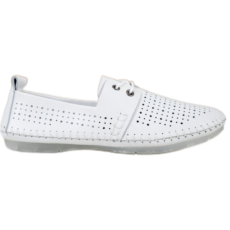 Zapatillas VINCEZA de piel blanco