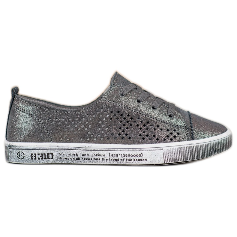 Zapatillas de piel VINCEZA gris