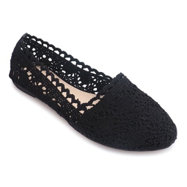 Bailarinas Con Encaje 4630 Negro