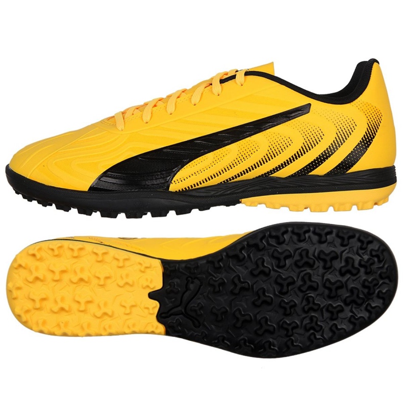 Botas de fútbol Puma One 20.4 Tt Jr 105842 01 amarillo amarillo