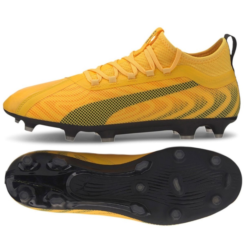 Botas de fútbol Puma One 20.2 Fg Ag M 105823 01 amarillo amarillo
