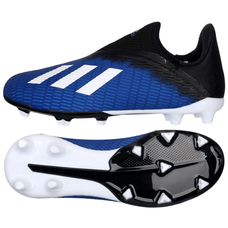 Botas de fútbol adidas X 19.3 Ll Fg Jr EG9840 negro negro