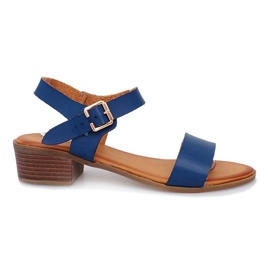 Sandalias de tacón azul Victorville