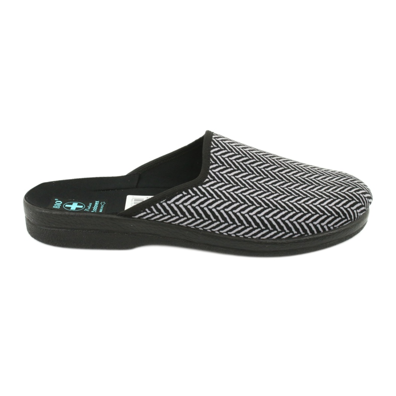 Zapatillas zapatillas hombre Adanex 25147 espiga negro gris