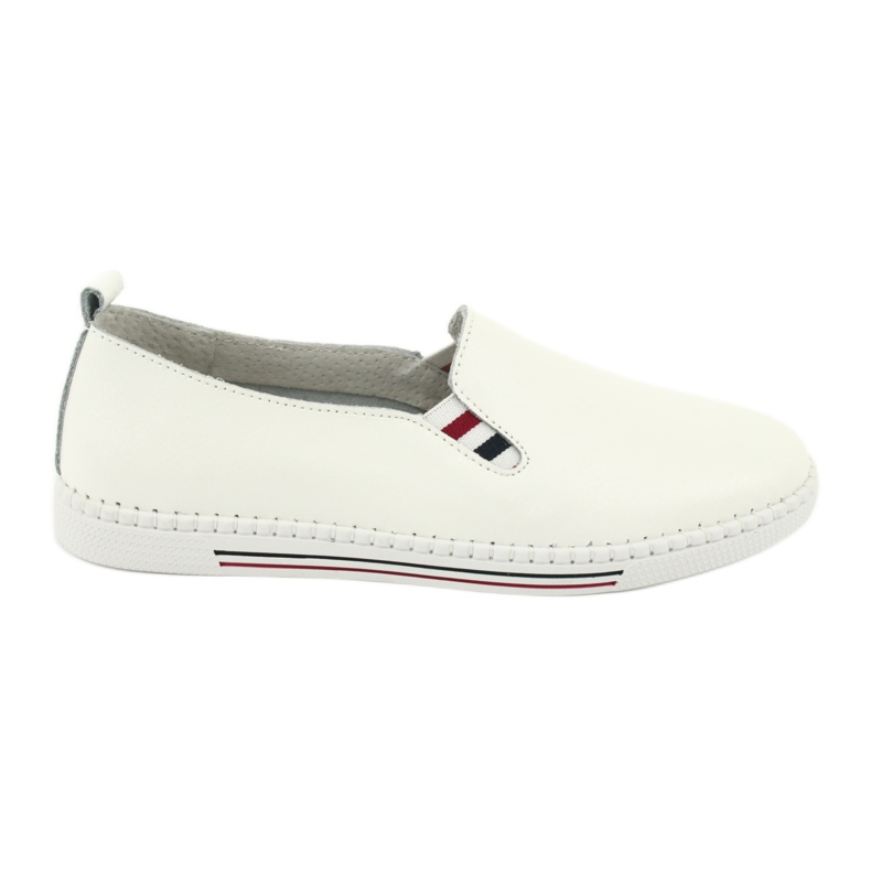 Zapatillas slipony de piel Filippo DP066 blanco Zapatillas slipony de piel Filippo DP066 blanco