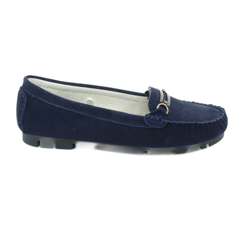 Mocasines de piel serraje Filippo DP 1202 azul Mocasines de piel serraje Filippo DP 1202 azul