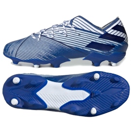Botas de fútbol adidas Nemeziz 19.1 Fg Jr EG7238 multicolor blanco