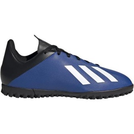 Botas de fútbol adidas X 19.4 Tf Jr FV4662 azul azul