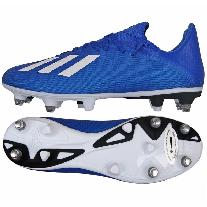 Botas de fútbol adidas X 19.3 Sg M EG7165 azul azul