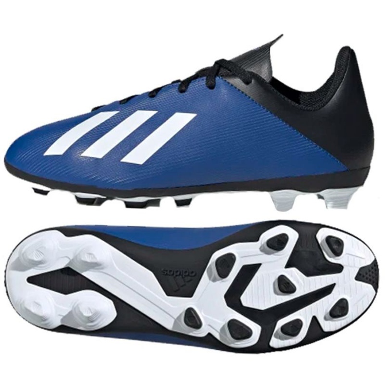 Botas de fútbol adidas X 19.4 FxG Jr EF1615 azul azul