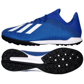 Botas de fútbol adidas X 19.3 Tf M EG7155 azul azul