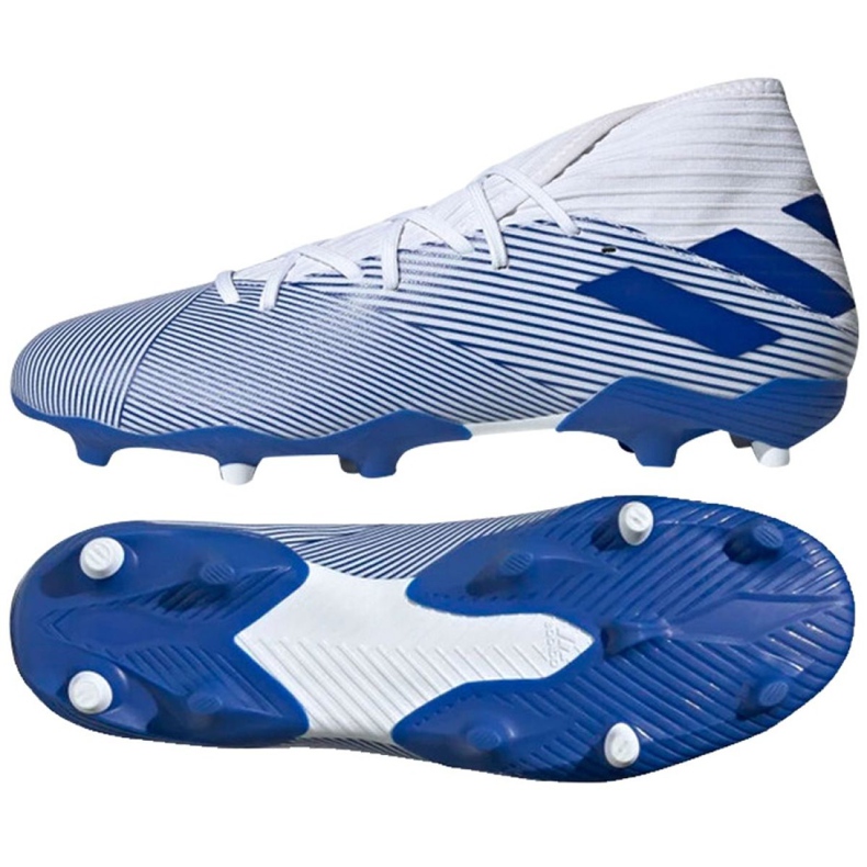 Botas de fútbol adidas Nemeziz 19.3 Fg M EG7202 multicolor blanco