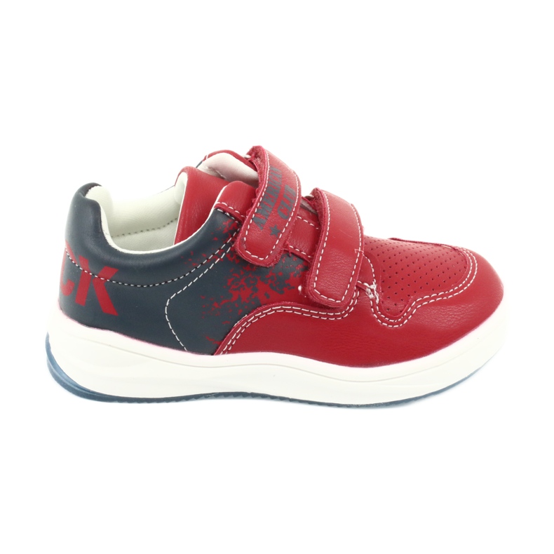 American Club Zapatos deportivos de velcro rojo/azul marino