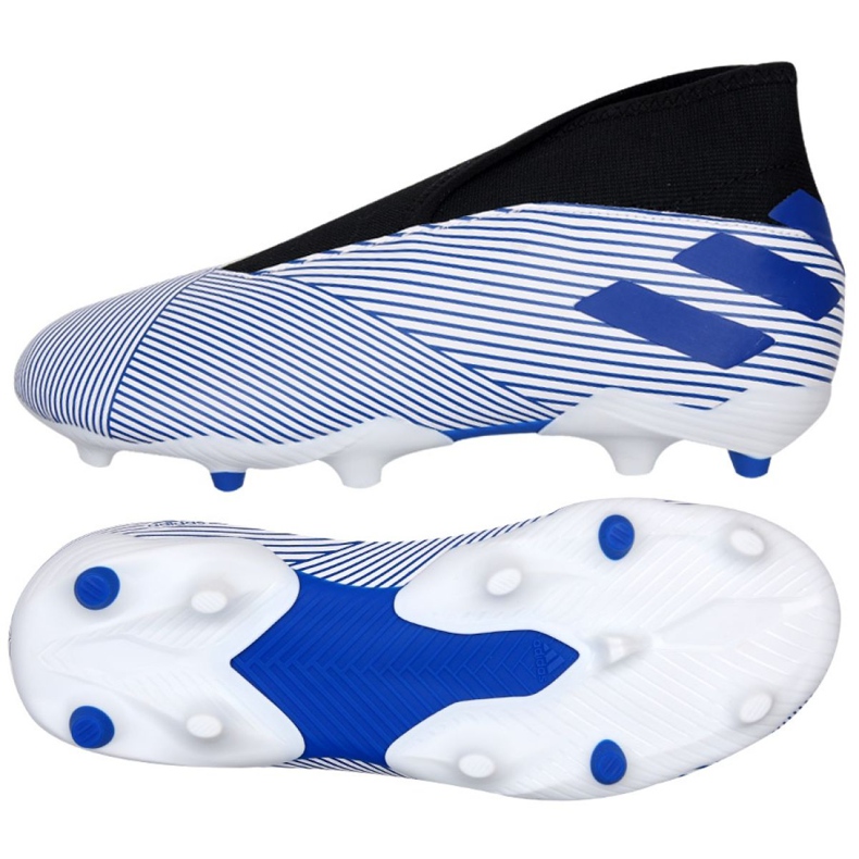 Botas de fútbol adidas Nemeziz 19.3 Ll Fg Jr EH0018 blanco blanco Botas de fútbol adidas Nemeziz 19.3 Ll Fg Jr EH0018 blanco blanco