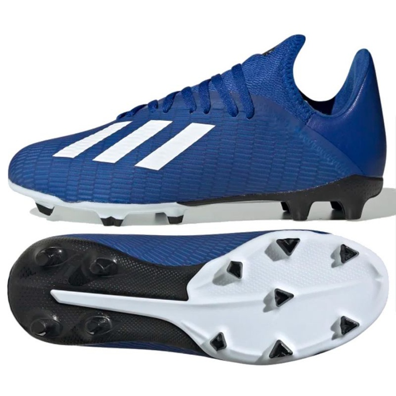 Botas de fútbol adidas X 19.3 Fg Jr EG7152 azul azul