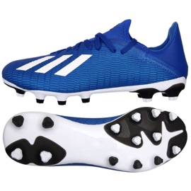 Botas de fútbol adidas X 19.3 Mg M EG1493 azul azul