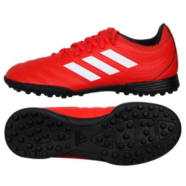 Botas de fútbol adidas Copa 20.3 Tf Jr F1922 rojo naranjas y tintos