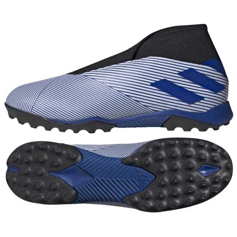 Botas de fútbol adidas Nemeziz 19.3 Ll Tf M EG7252 azul blanco