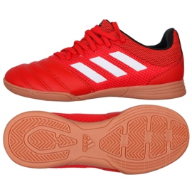 Zapatos de interior adidas Copa 20.3 In Sala Jr EF1915 rojo rojo