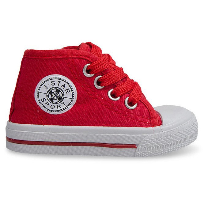 Zapatillas altas para niños Y1309 Rojo
