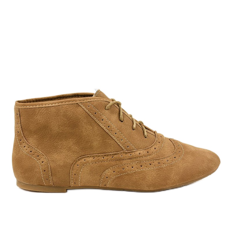 Zapatos de jazz calados marrones DA8753 marrón