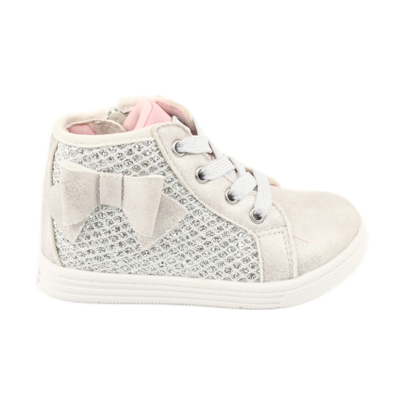 Botas deportivas de niña American Club GC17 blanco gris