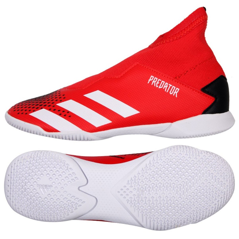 Zapatos de interior adidas Predator 20.3 Ll In Jr EF1952 multicolor rojo Zapatos de interior adidas Predator 20.3 Ll In Jr EF1952 multicolor rojo
